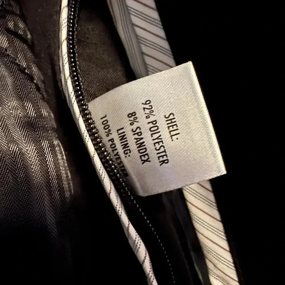 JOSEPH ABBOUD MENS BLACK TRENCH COAT JACKET SUIT OVERCOAT SIZE 46 L WINTER - Picture 6 of 8